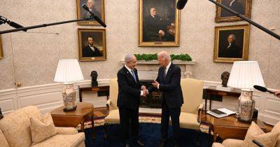 Benjamin Netanyahu - Mr Biden - Biden and Netanyahu Meet With a Show of Amiable Relations Amid Their Tension - nytimes.com - Usa - Israel - county White - Ireland