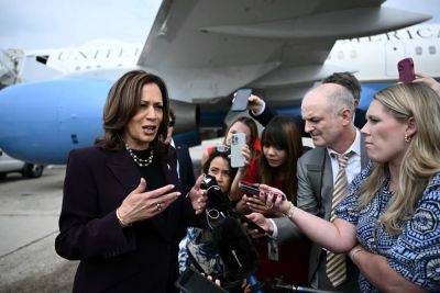 Joe Biden - Donald Trump - Kamala Harris - Steven Cheung - Joe Sommerlad - Fox - ‘What happened to any time, any place?’: Kamala Harris trolls Trump as he backs out of debate - independent.co.uk - state Maryland - county Andrews