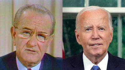 Ron Elving - Bill - Lyndon B.Johnson - Theodore Roosevelt - Southern - Biden's withdrawal from the race has echoes of LBJ - npr.org - state Texas - county Johnson - county White - Austin, state Texas - county Roosevelt