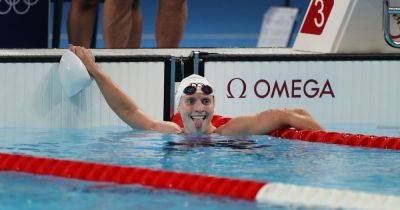 Katie Ledecky Enjoys Leisure Time While Swimmers Finish Behind Her In 1500 Race