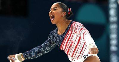 Jordan Chiles Makes The Coolest Gesture Of The Night In U.S. Gymnastics Team Win