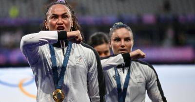 New Zealand Does A Fierce Haka After Taking Gold In Women's Rugby At Olympics