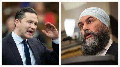 Jagmeet Singh - Pierre Poilievre - Next Election - 2 federal party leaders fight for votes in Hamilton with seats up for grabs ahead of next election - cbc.ca - Canada - Chad - county Hamilton