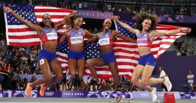 Paris Games - U.S. Sweeps 4x400 Relays At Paris Olympics In Blazing-Fast Times - huffpost.com - Usa - city Beijing - Britain - France