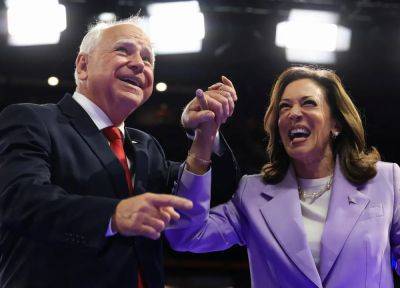 Joe Biden - Donald Trump - Kamala Harris - Tim Walz - Alicja Hagopian - Kamala Harris cements her lead over Trump in three key states as she hits the campaign trail with Tim Walz - independent.co.uk - state Pennsylvania - New York - state Minnesota - state Michigan - state Wisconsin