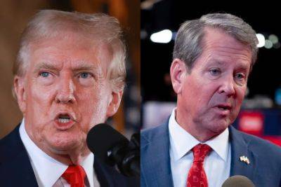 Joe Biden - Donald Trump - Brad Raffensperger - Brian Kemp - Gustaf Kilander - Trump escalates feud with popular governor in key swing state - independent.co.uk - Georgia - city Atlanta - county Fulton - county Peach