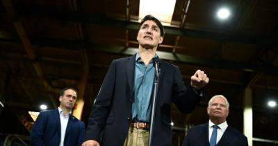 Trudeau says Poilievre urging EV tariff is ‘bologna’ as industry awaits decision