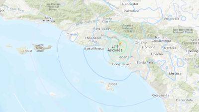 Southern - An earthquake with a magnitude of 4.4 has struck the Los Angeles area, the USGS says - cnbc.com - state California - county Park - Los Angeles - county San Diego - city Los Angeles - county Los Angeles - county Marshall