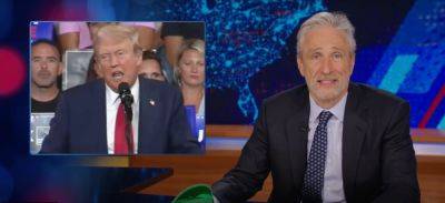 Jon Stewart mocks Trump for still being hung up on Biden: ‘He’s not coming back, Donald’