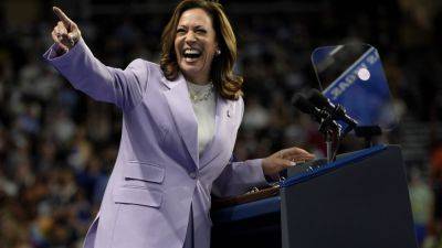 Joe Biden - Donald Trump - Kamala Harris - ZEKE MILLER - Harris campaign’s new $90 million in battleground ads in August aims to sharpen contrast with Trump - apnews.com - state Pennsylvania - state California - Washington - city Atlanta - county Day - state Wisconsin - county Erie