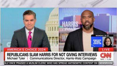 CNN host presses Harris camp on her avoiding media: 'Would it kill you guys to have a press conference?'