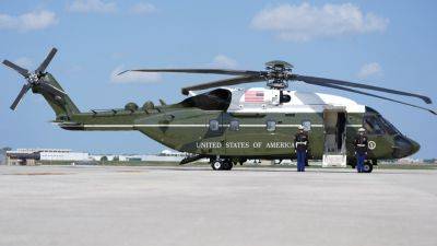 Joe Biden - Marine I (I) - Barack Obama - AAMER MADHANI - ZEKE MILLER - Biden takes inaugural flight in long-delayed new ‘Marine One’ helicopter - apnews.com - city Chicago - Vietnam