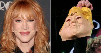 Donald Trump - Marco Margaritoff - Kathy Griffin Reacts To Green Day Front Man Holding Up Donald Trump 'Idiot' Mask Onstage - huffpost.com - Usa - state Pennsylvania - Iraq - area District Of Columbia - Washington, area District Of Columbia - county Green