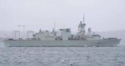 Why has China lodged a complaint with Canada over a warship?