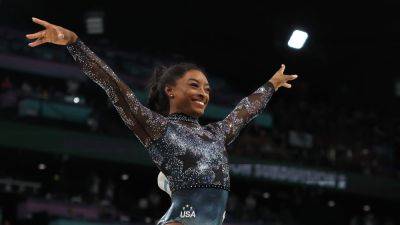 Joe Biden - Donald Trump - Kamala Harris - Simone Biles - Paris Olympics - Josephine Rozzelle - 'I love my black job': Simone Biles takes apparent swipe at Trump after winning Olympics gold - cnbc.com - Usa