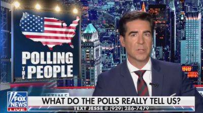 Donald Trump - Kamala Harris - Jesse Watters - Katie Hawkinson - Fox - Fox News host echoes Trump’s claim that polls showing Harris taking lead must be inaccurate - independent.co.uk - state Pennsylvania - state California - New York - state Michigan - state Wisconsin - county Harris