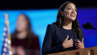 Joe Biden - Donald Trump - Kamala Harris - Hillary Clinton - Alexandria Ocasio-Cortez - Emma Colton - Fox - AOC unleashes on Trump in fiery DNC speech: Sell the US for 'a dollar' - foxnews.com - Usa - New York - city Chicago