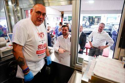 George W.Bush - John Kerry - Fox - Myriam Page - JD Vance accused of ‘crime against humanity’ after quip at famed Philly cheesesteak joint falls flat - independent.co.uk - Usa - state Pennsylvania - Switzerland