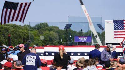 Joe Biden - Donald Trump - Kamala Harris - MICHELLE L PRICE - JILL COLVIN - Trump holds his first outdoor rally since last month’s assassination attempt - apnews.com - Usa - state North Carolina - city Chicago