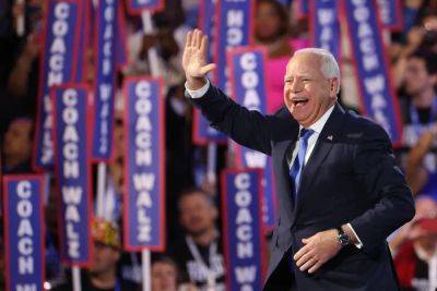 Donald Trump - Kamala Harris - Alex Woodward - Tim Walz - Gwen Walz - Coach answers the call: Tim Walz accepts VP nomination with remarks leaning on public service and teaching career - independent.co.uk - state Minnesota - Britain - city Chicago