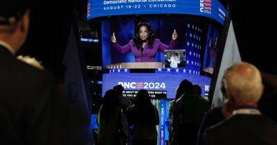 Kamala Harris - Nancy Pelosi - Oprah Winfrey - John Lewis - Oprah Winfrey, in a Convention Debut, Calls Harris ‘the Best of America’ - nytimes.com - Usa - state California - city Chicago