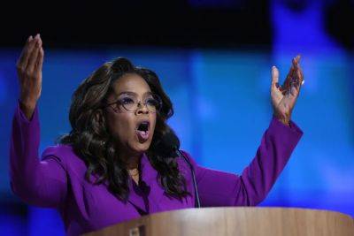 Kamala Harris - Oprah Winfrey - Tucker Carlson - Pete Buttigieg - Alisha Rahaman Sarkar - Oprah Winfrey calls out JD Vance’s ‘childless cat lady’ jibe in surprise speech at DNC - independent.co.uk - state Ohio - city Chicago