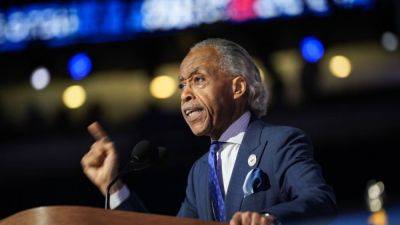 Donald Trump - Kamala Harris - Jaclyn Diaz - Al Sharpton delivers fiery remarks on race and Trump and brings out Central Park 5 - npr.org - New York - city Chicago - state Alabama - county Brown - city Selma, state Alabama