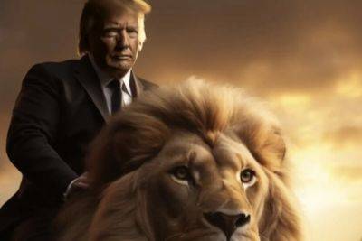 Donald Trump - Kamala Harris - Robert F.Kennedy-Junior - Oliver OConnell - Trump v Harris live: Trump posts AI photo of himself riding a lion while Kamala dominates personality poll - independent.co.uk - Usa - state Arizona - county Harris - city Phoenix, state Arizona