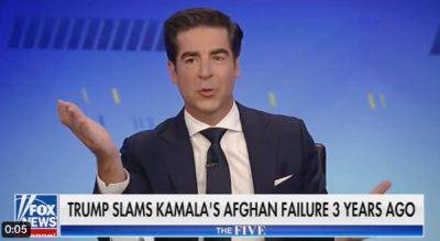 Kamala Harris - Jesse Watters - Doug Emhoff - Dana Perino - Jeanine Pirro - Fox - Kerstin Emhoff - Rhian Lubin - Fox News hosts call out Jesse Watters for saying generals would ‘have their way’ with Harris if elected - independent.co.uk - Usa - Afghanistan