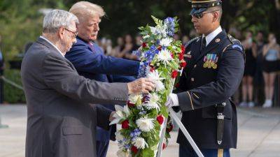 Donald Trump - Jack Smith - Tara Copp - HANNAH SCHOENBAUM - Trump campaign was warned not to take photos at Arlington before altercation, defense official says - apnews.com - Washington - Iraq - Afghanistan - city Kabul