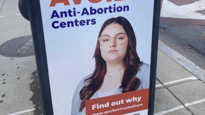 Maura Healey - ‘Crisis pregnancy centers’ sue Massachusetts for campaign targeting their anti-abortion practices - apnews.com - Usa - Washington - state Massachusets - city Boston