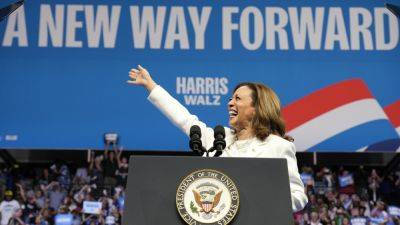 Donald Trump - Kamala Harris - Election 2024 Latest: Trump to appear at Moms for Liberty event, Harris campaign launches bus tour - apnews.com - state Pennsylvania - state Florida - county Palm Beach - Puerto Rico - city Johnstown, state Pennsylvania