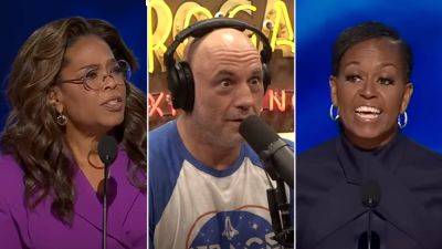 Trump - Oprah Winfrey - Michelle Obama - Alexander Hall - Joe Rogan - Fox - Joe Rogan calls out Oprah, Michelle Obama DNC speech hypocrisy on wealth: 'Hey, lady, you're rich as f---' - foxnews.com