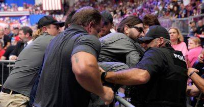 Police Use Taser To Subdue Man Who Stormed Media Area Of Trump Rally In Pennsylvania