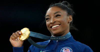 Simone Biles - Kimberley Richards - Paris Olympics - U.S.Olympics - Simone Biles Drops 3-Word Response To Question On Olympics 2028 Appearance - huffpost.com - Jordan - Los Angeles - county Lee - city Rio De Janeiro - Chile