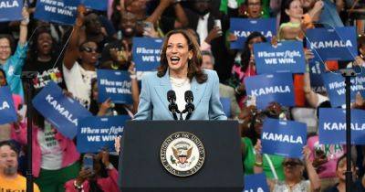 Joe Biden - Donald Trump - Kamala Harris - Josh Shapiro - Andy Beshear - Pete Buttigieg - Megan Lebowitz - Tim Walz - Mark Kelly - Harris to embark on a seven-state campaign blitz with her VP pick - nbcnews.com - state Pennsylvania - state Minnesota - state Nevada - state Arizona - state Illinois - state North Carolina - state Michigan - state Georgia - state Kentucky - state Wisconsin - city Philadelphia