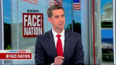 Sen. Tom Cotton says that Kamala Harris will buckle under media pressure