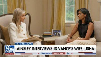 Donald Trump - Hanna Panreck - Ainsley Earhardt - Fox - Usha Vance - Usha Vance reveals how she deals with negative press coverage of her husband - foxnews.com - state Ohio