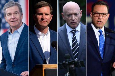 Donald Trump - Kamala Harris - Josh Shapiro - Andy Beshear - Eric Garcia - Gretchen Whitmer - Mark Kelly - Alicja Hagopian - Democrats want Harris to pick battleground VP (and preferably a man) - independent.co.uk - state Pennsylvania - state Nevada - state Arizona - state North Carolina - state Georgia - state Kentucky - state Wisconsin