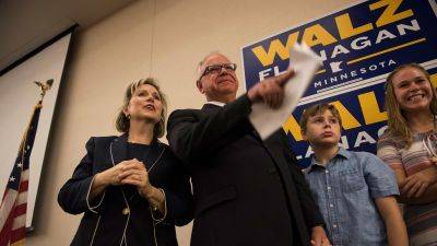 Kamala Harris - Tim Walz - Gwen Walz - Who is Gwen Walz, the wife of Harris’ new running mate? - edition.cnn.com - China - state Minnesota - Britain - state Montana - state Nebraska