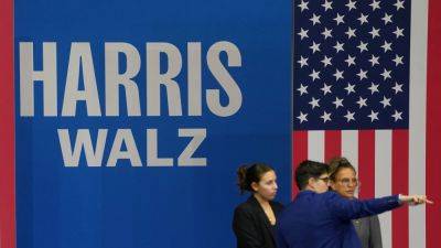 Joe Biden - Kamala Harris - Josh Shapiro - Rebecca Picciotto - Tim Walz - Mark Kelly - Watch Live: Walz and Harris hold first event as running mates - cnbc.com - Usa - state Pennsylvania - state Minnesota - state Arizona - state Nebraska - city Philadelphia - county Butte