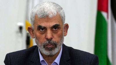 Louis Casiano - Yahya Sinwar - Ismail Haniyeh - Hamas names Yahya Sinwar, mastermind of Oct 7 attacks, as its new leader after Haniyeh assassination - foxnews.com - Israel - Iran - Lebanon - city Tehran - city Beirut - county Cross