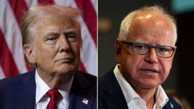 Kamala Harris - Trump - Bailee Hill - Tim Walz - Fox - Trump 'thrilled' with Harris tapping 'very liberal' Tim Walz as running mate: 'Shocking pick' - foxnews.com - Usa - state Minnesota - county White