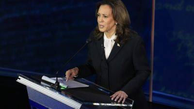 Joe Biden - Donald Trump - Kamala Harris - AMANDA SEITZ - Kamala Harris gives abortion rights advocates the debate answer they’ve longed for in Philadelphia - apnews.com - Washington - city Philadelphia