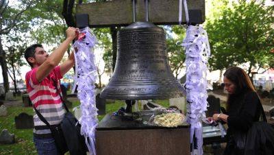 Watch live: Bell of Hope marks exact moment first plane hit World Trade Center on 9/11