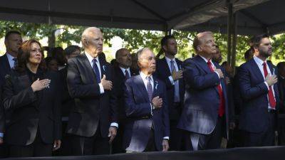 Donald Trump - George W.Bush - Eric McDaniel - Tim Walz - Biden and Harris, Trump and Vance attend Sept. 11 memorial events - npr.org - Usa - state Pennsylvania - city New York - New York - state Minnesota - state Virginia - state Ohio - state Indiana - county Arlington