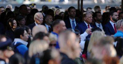 After Debate, Harris and Trump Shake Hands at Sept. 11 Memorial