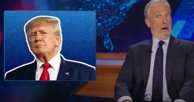 Donald Trump - Kamala Harris - Jon Stewart - Michelle Butterfield - David Muir - ‘What the F just happened?’: Jon Stewart reacts to Trump ‘eating pets’ rant - globalnews.ca - state Ohio - state Indiana - county Stewart - city Springfield, state Ohio