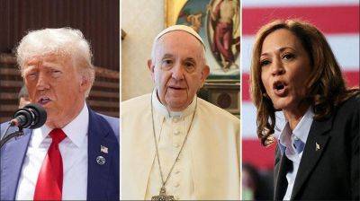 Pope Francis urges Catholic voters to 'choose the lesser evil' between Trump and Harris