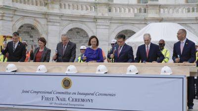 Work has begun on an inauguration stage at the Capitol. The last one became part of Jan. 6 attack